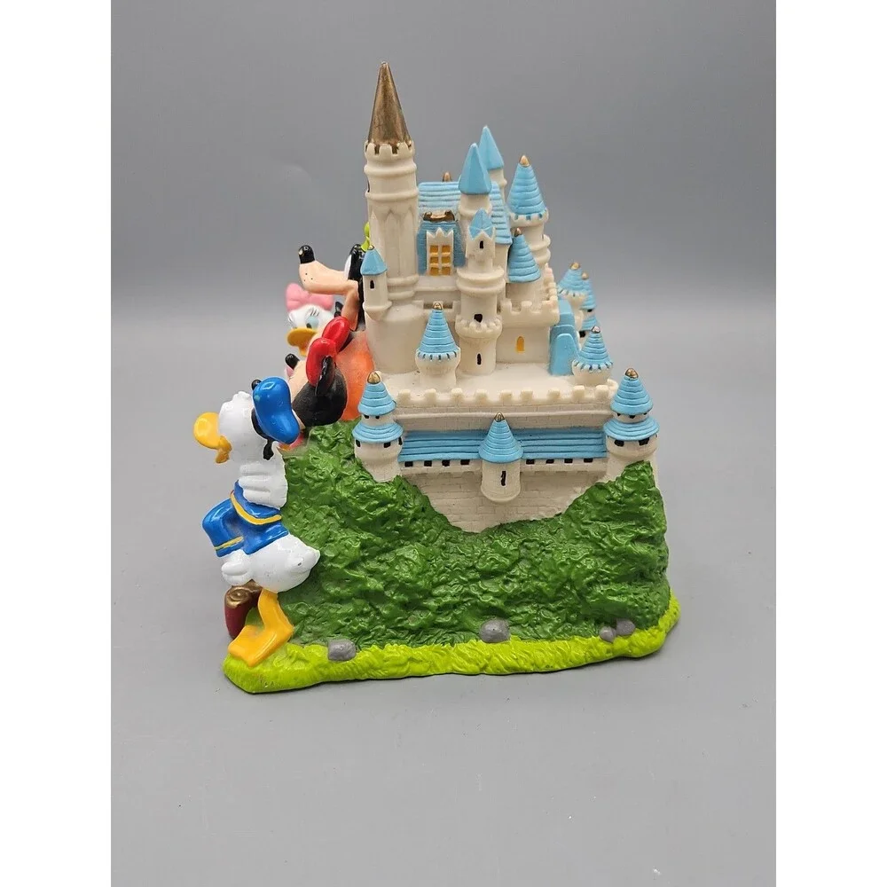 Genuine Disney Cinderellas Castle Mickey Mouse Multi Character PVC Money Bank